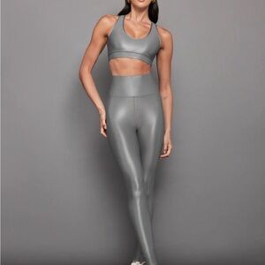 Carbon38 Silver/Gray Sports Bra
